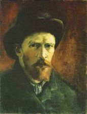 Haga click para ver la imagen ampliada 1886 self-portrait with dark felt hat.jpg